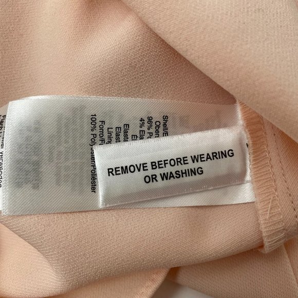 NEW DKNY Flowy Sleeveless Tank Waterfall Ruffle Front, Soft Peach, Size M - Picture 6 of 7